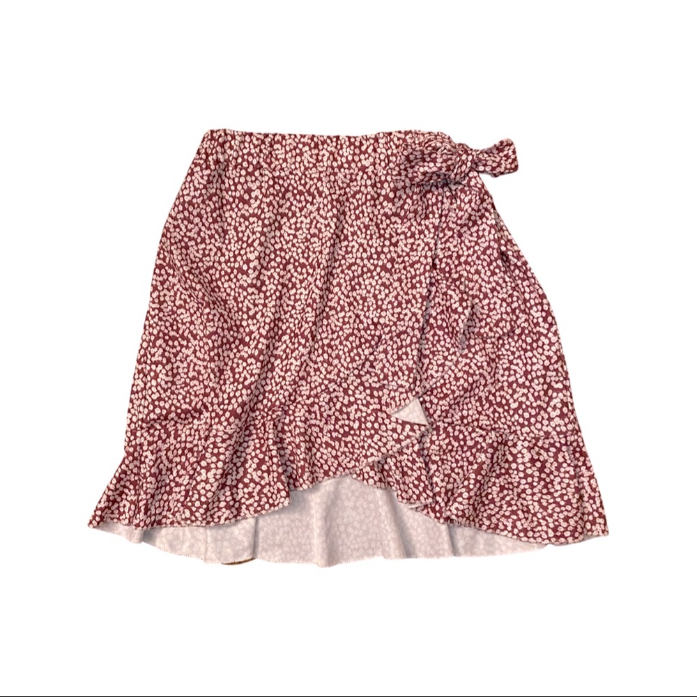 Faux Wrap Floral Skirt 🌸
